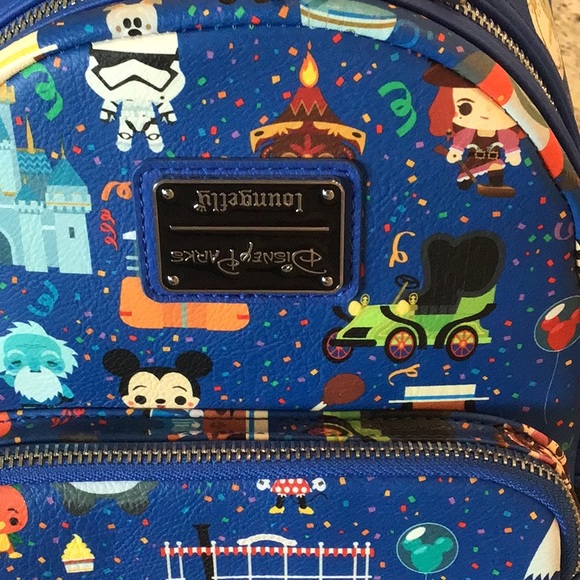 Disney Parks Chibi Loungefly Mini Backpack-Upside down product badge. - Picture 2 of 4